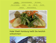 Tablet Screenshot of hotel-stadt-homburg.de